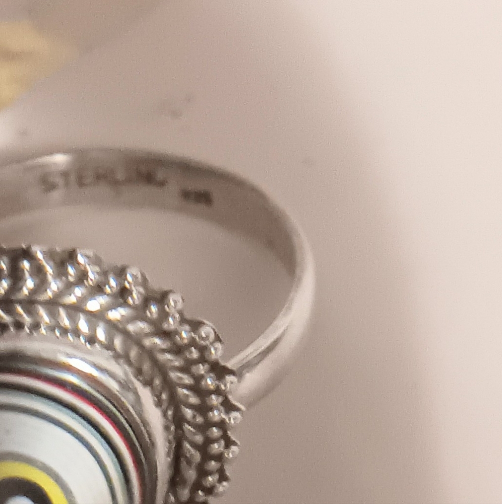 FORDITE RING 925 STERLING SILVER SIZE 10 - Picture 8 of 10